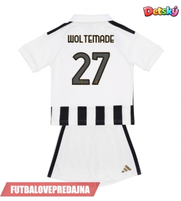 Lacne Dětský Futbalové dres Juventus Nick Woltemade #27 2026-27 Krátky Rukáv - Domáci (+ trenírky)